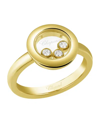 Chopard Yellow Gold And Diamond Happy Diamonds Icons Ring