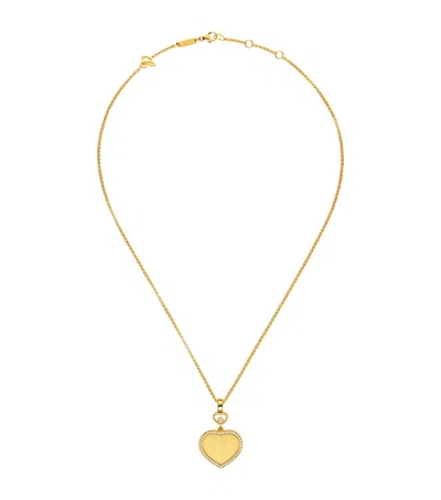Chopard Yellow Gold And Diamond Happy Hearts Golden Hearts Necklace