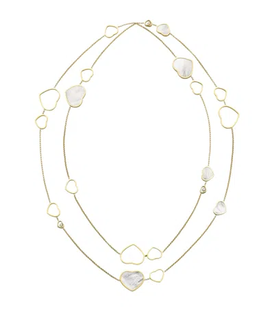 Chopard Yellow Gold And Diamond Happy Hearts Sautoir Necklace