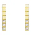Chopard Yellow Gold And Diamond Ice Cube Pure Earrings In Gold