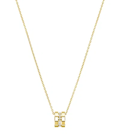 Chopard Yellow Gold And Diamond Ice Cube Necklace