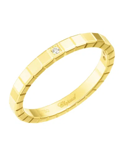 Chopard Ice Cube 18ct Yellow-gold And Diamond Ring In Ethical Yellow Gold
