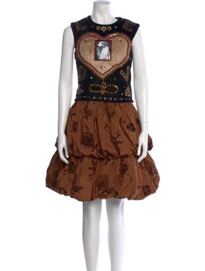 Pre-owned Chopova Lowena 2024 Mini Dress In Black