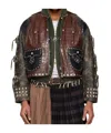 Chopova Lowena Brown Afterclap Leather Jacket In Brown