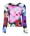 Chopova Lowena Multicolor Airbrush Bear Long Sleeve T-shirt In Black