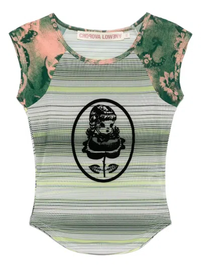Chopova Lowena Angelica Top In Green