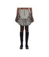 Chopova Lowena Backtuck Miniskirt In Gray
