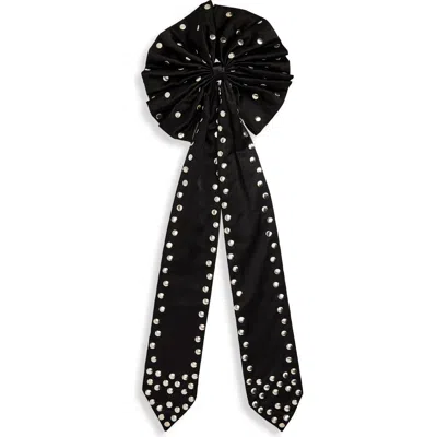 Chopova Lowena Bandit Rosette Barrette In Black