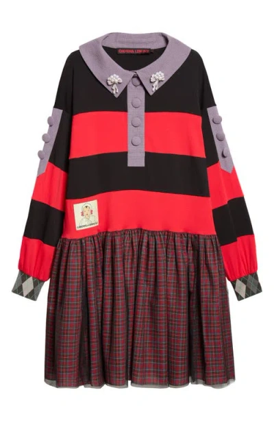 Chopova Lowena Barkie Rugby Dress In Multi