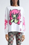 Chopova Lowena Bashful Oversize Jersey Graphic T-shirt In Multi