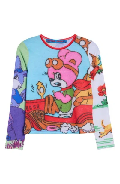 Chopova Lowena Beep Beep Fitted Graphic Jersey T-shirt In Multi