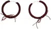 Chopova Lowena Black & Red Nimbus Xl Hoops In Black/red