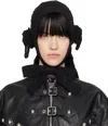 Chopova Lowena Black & White Kip Beanie In Black And Cream