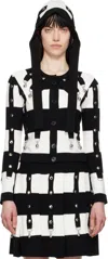 Chopova Lowena Long-sleeved Cardigan In Black And Cream