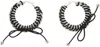 Chopova Lowena Black & White Nimbus Mini Hoops In Black/white