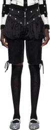 Chopova Lowena Zipper Shorts In Black