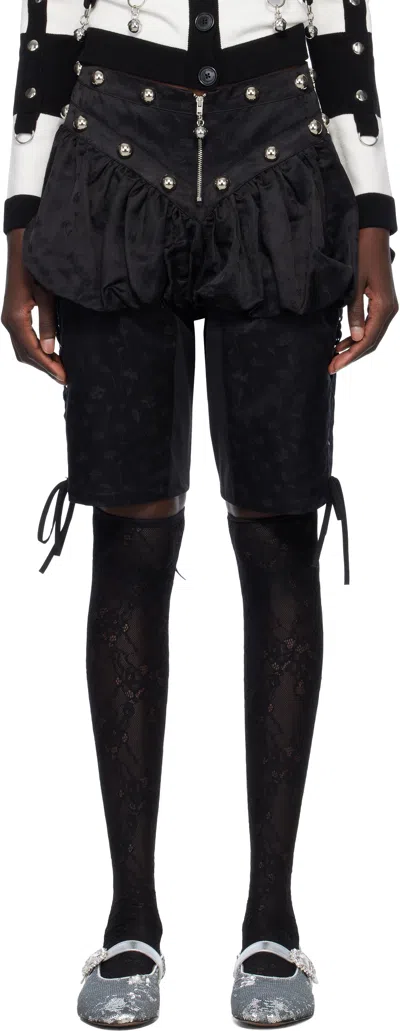 Chopova Lowena Black Bloomer Shorts
