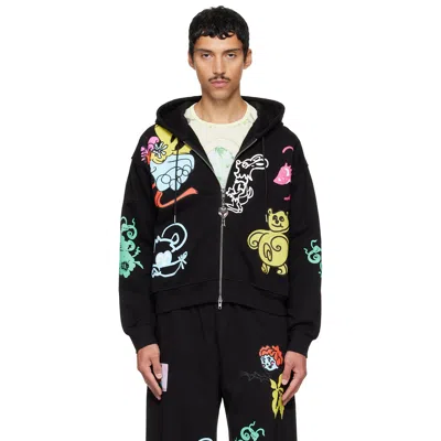 Chopova Lowena Black 'friends Of Cl' Hoodie