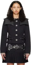 Chopova Lowena Black Invert Jacket In Black
