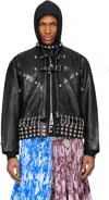 Chopova Lowena Lunge Leather Jacket In Black