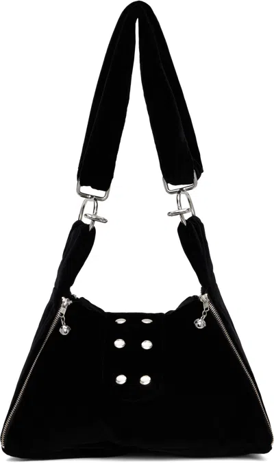 Chopova Lowena Black Mini Pyramid Bag