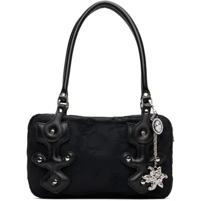Chopova Lowena Black Missish Floral Bag