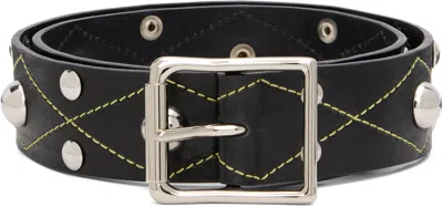 Chopova Lowena Black Studded Trouser Belt