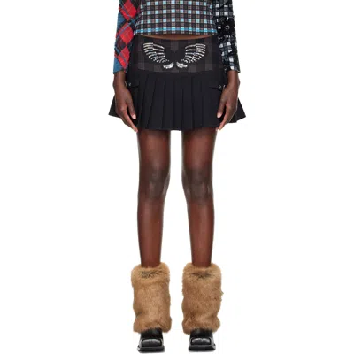 Chopova Lowena Black Swoon Miniskirt