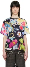 Chopova Lowena Black Toy Box Oversized Short Sleeve T-shirt In Black Multi