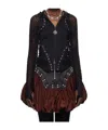 Chopova Lowena Black Tumble Hoodie In Black