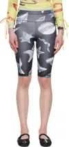 Chopova Lowena Black Workshop Bike Shorts In Multicolor