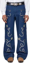 Chopova Lowena Blue Moppy Charm Jeans In Blue