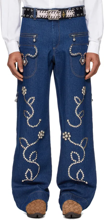 Chopova Lowena Blue Moppy Charm Jeans