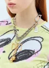 Chopova Lowena Silver Mace Bow Necklace In Silver