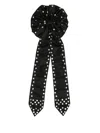 Chopova Lowena Bandit Rosette Barrette In Black