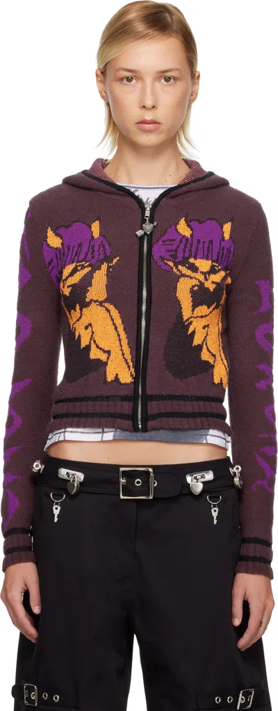 Chopova Lowena Brown Tammie Jo Hoodie In Multi