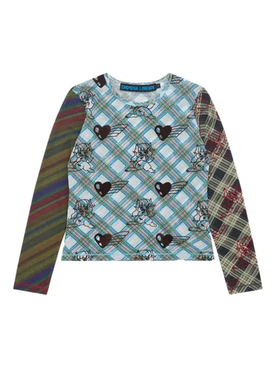 Chopova Lowena Bun Gal Plaid Printed T-shirt In Multi