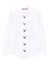 Chopova Lowena Butterfly-embellished Shirt In White