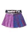 Chopova Lowena Pommel Carabiner Mini Skirt In Purple