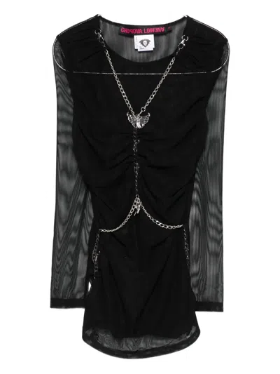 Chopova Lowena Chain-embellished Blouse In Black