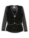 Chopova Lowena Chain-embellished Top In Black