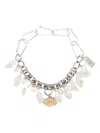 Chopova Lowena Charm Necklace In Metallic