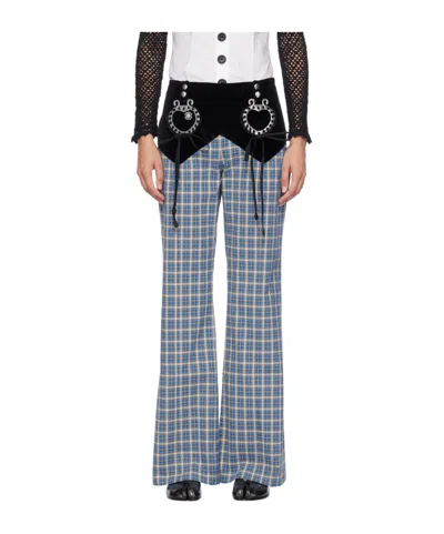 Chopova Lowena Check Casual Pants In Multicolor