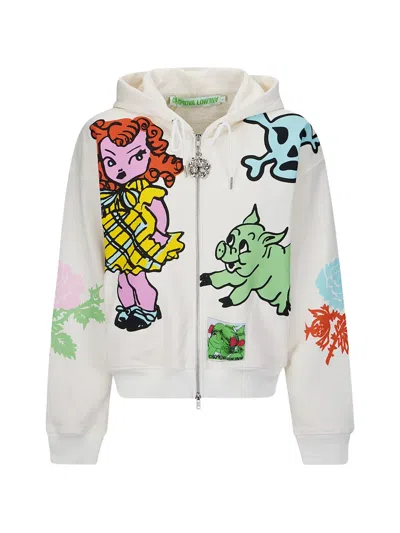 Chopova Lowena Cry Baby Graphic-print Hoodie In White
