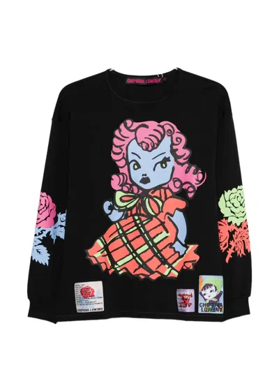 Chopova Lowena Cry Baby Graphic-print T-shirt In Black