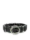 Chopova Lowena Crystal-embellished Belt In Black