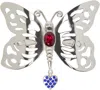 Chopova Lowena Cut Out Butterfly Hair Clip In Metallic