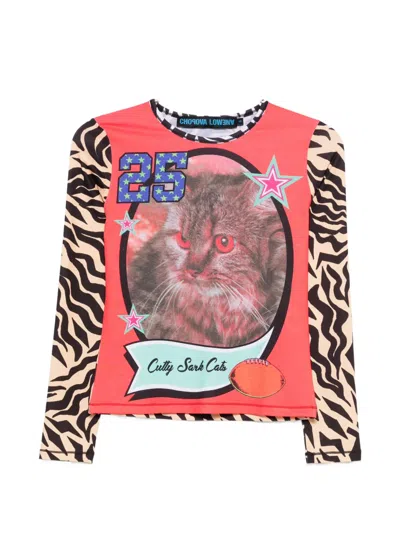 Chopova Lowena Cutty Sark Cats Graphic T-shirt In Multi