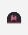 Chopova Lowena Cyber Butterfly Beanie In Black