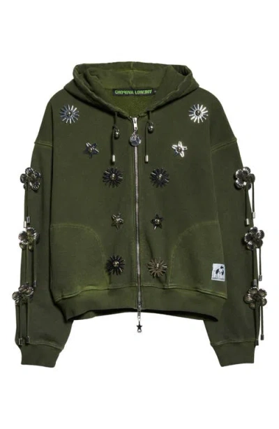 Chopova Lowena Dallas Sweatshirt Hoodie In Green